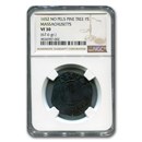 1652 Pine Tree Shilling VF-30 NGC (No PELS, 67.6 gr.) 1652 Pine Tree Shilling VF-30 NGC (No PELS, 67.6 gr.)